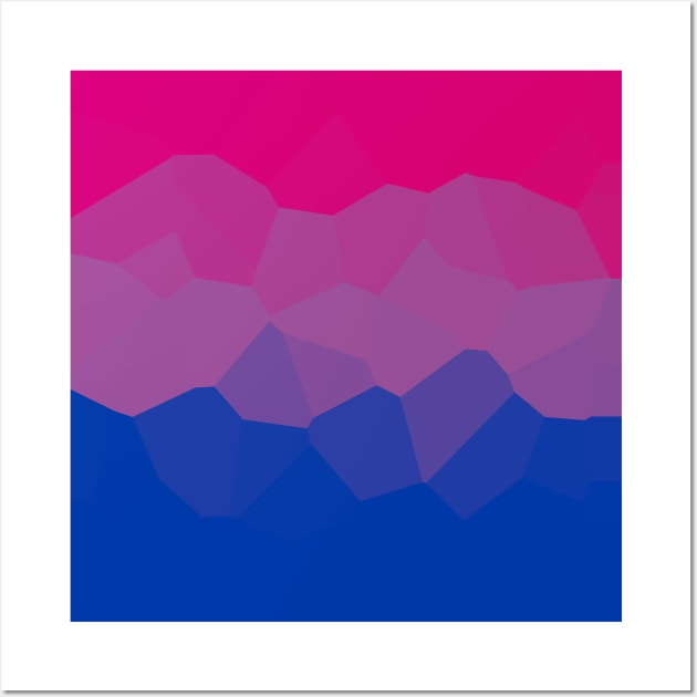 Bi flag poly design subtle Wall Art by Gedwolcraeft